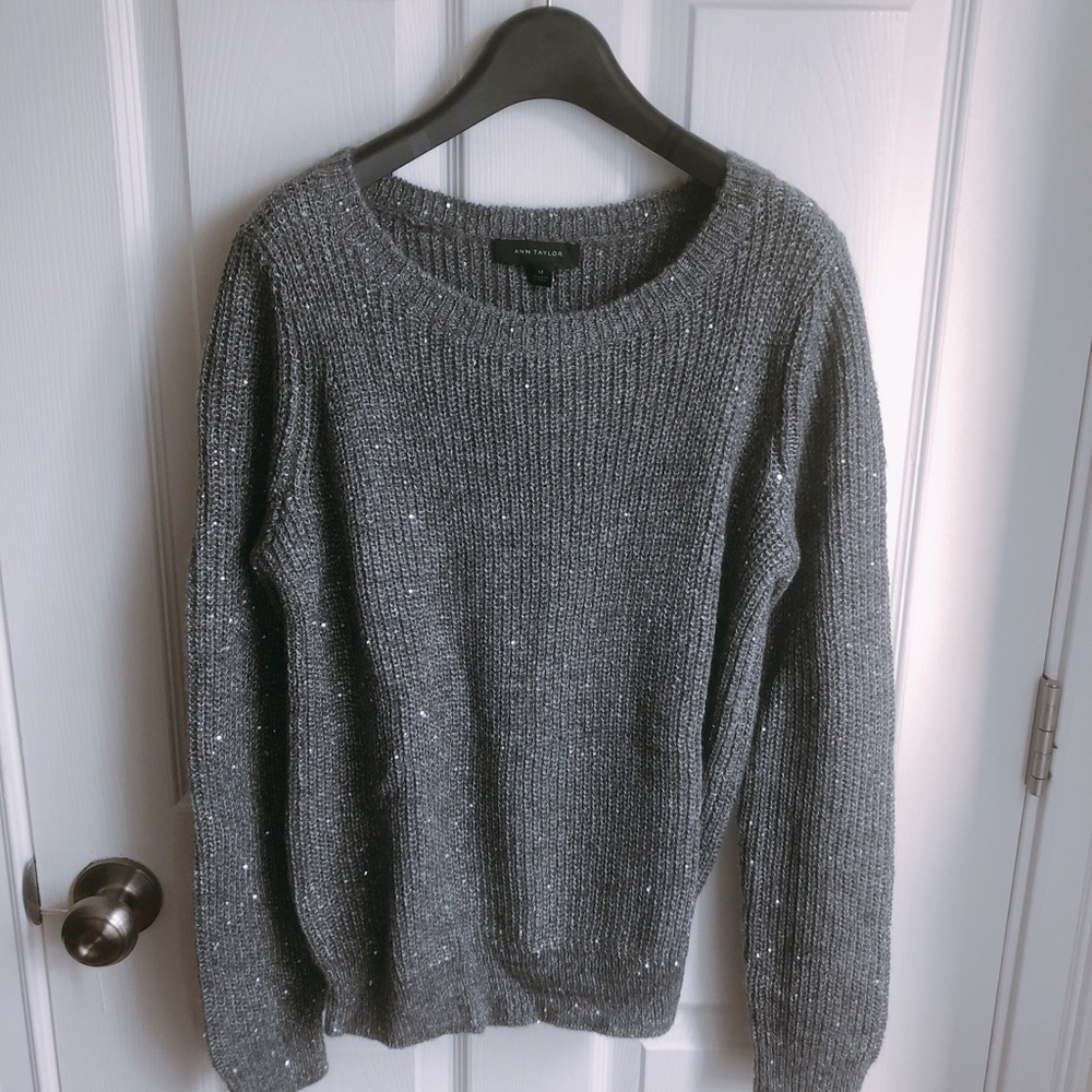 Ann Taylor Sequin Sweater New size S